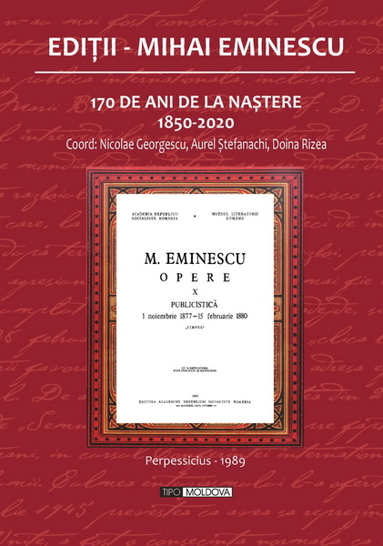 coperta carte editii - mihai eminescu 145 de mihai eminescu